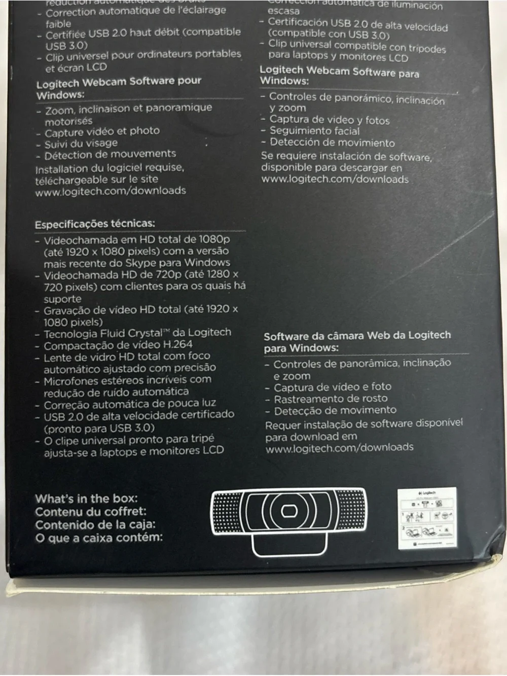 Logitech C920 (960-000764) HD Pro Webcam - Black New in Box